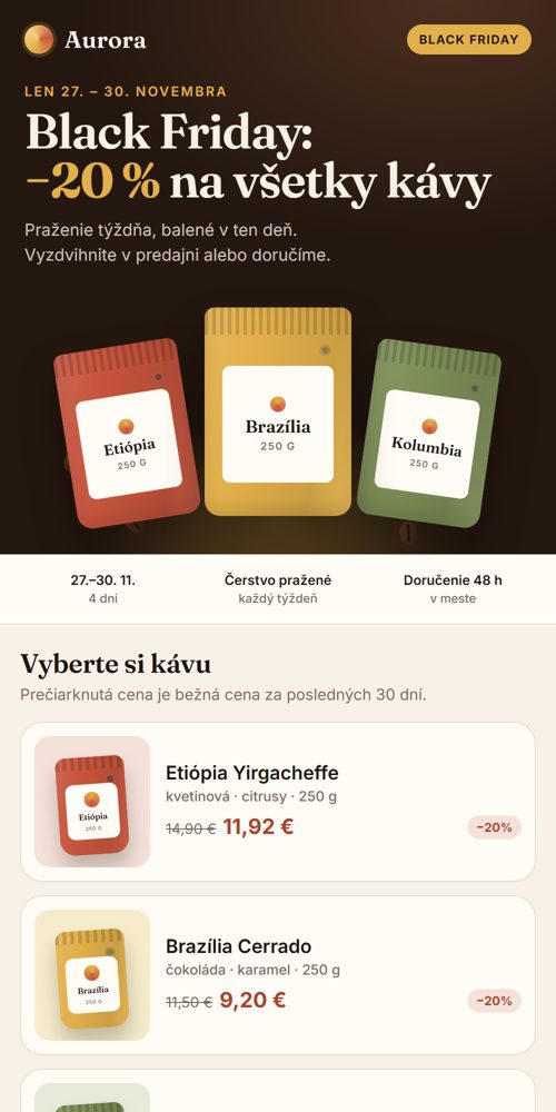 Black Friday page shown on a phone
